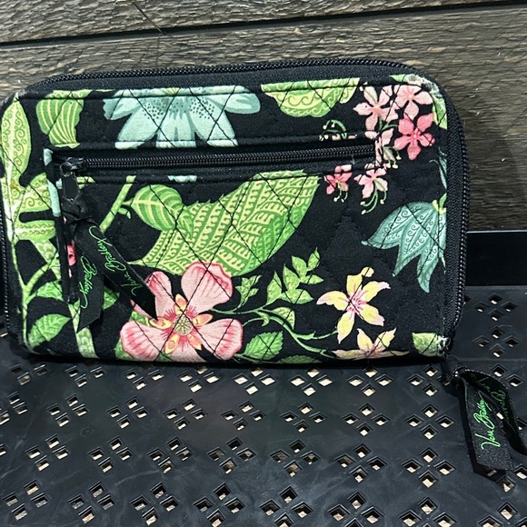 Vera Bradley Botanica Pattern Large Zip Around Travel Wallet & Wristlet NWOT - Picture 2 of 10